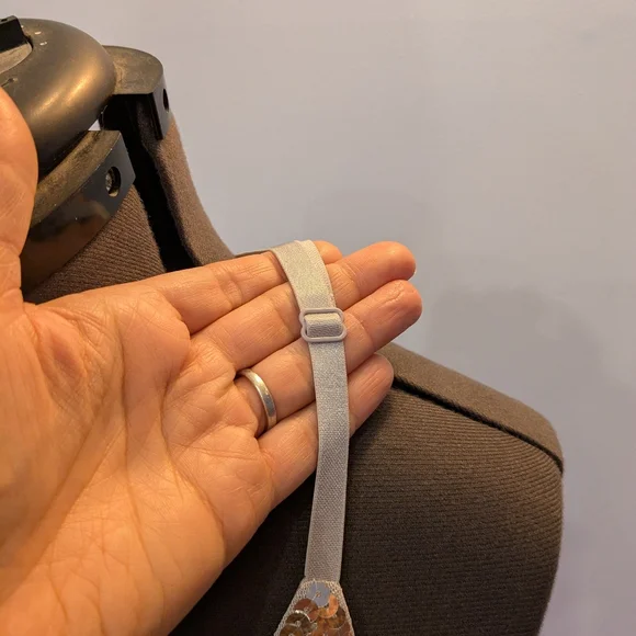 NWT Silver Sequin Tank Top - Picture 4 of 11